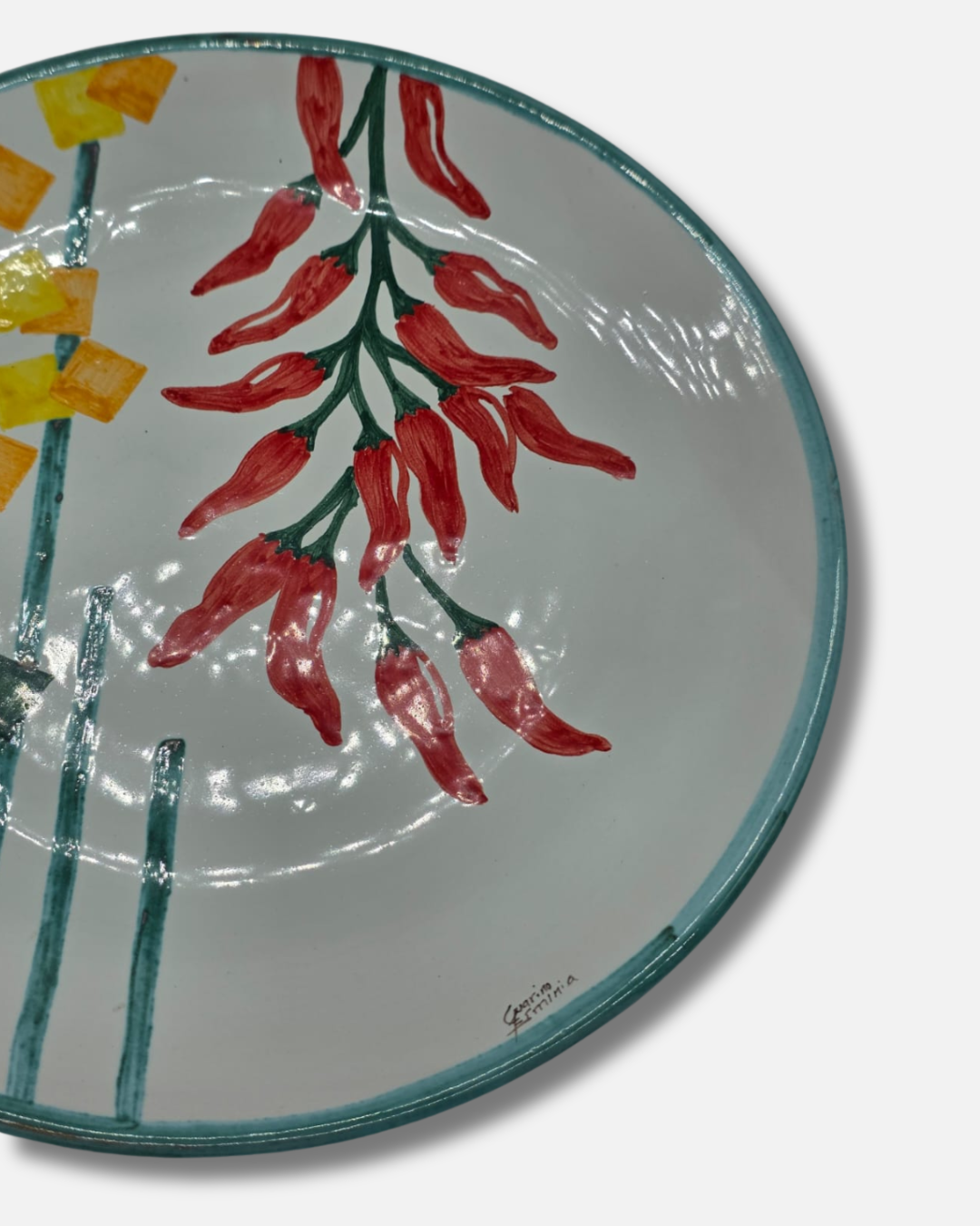 Piatto da Muro in Ceramica Identitaria “Peperoncino” A63