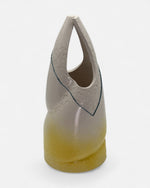 Vaso in Ceramica Bianco/Giallo - A20