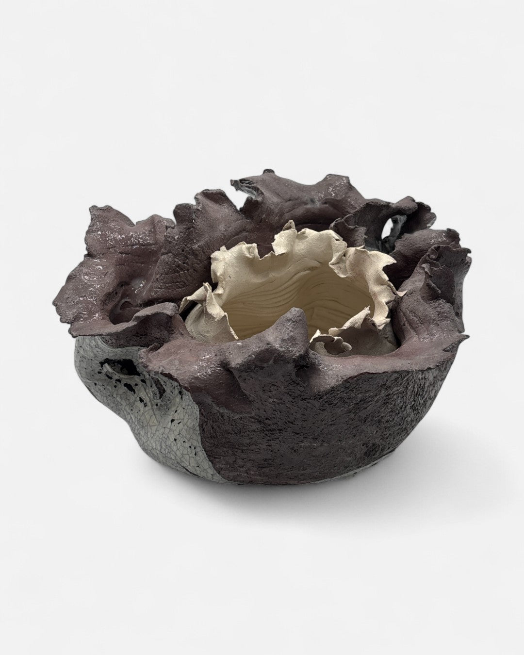 Doppio Vaso in Ceramica Bianca e Nera - A39