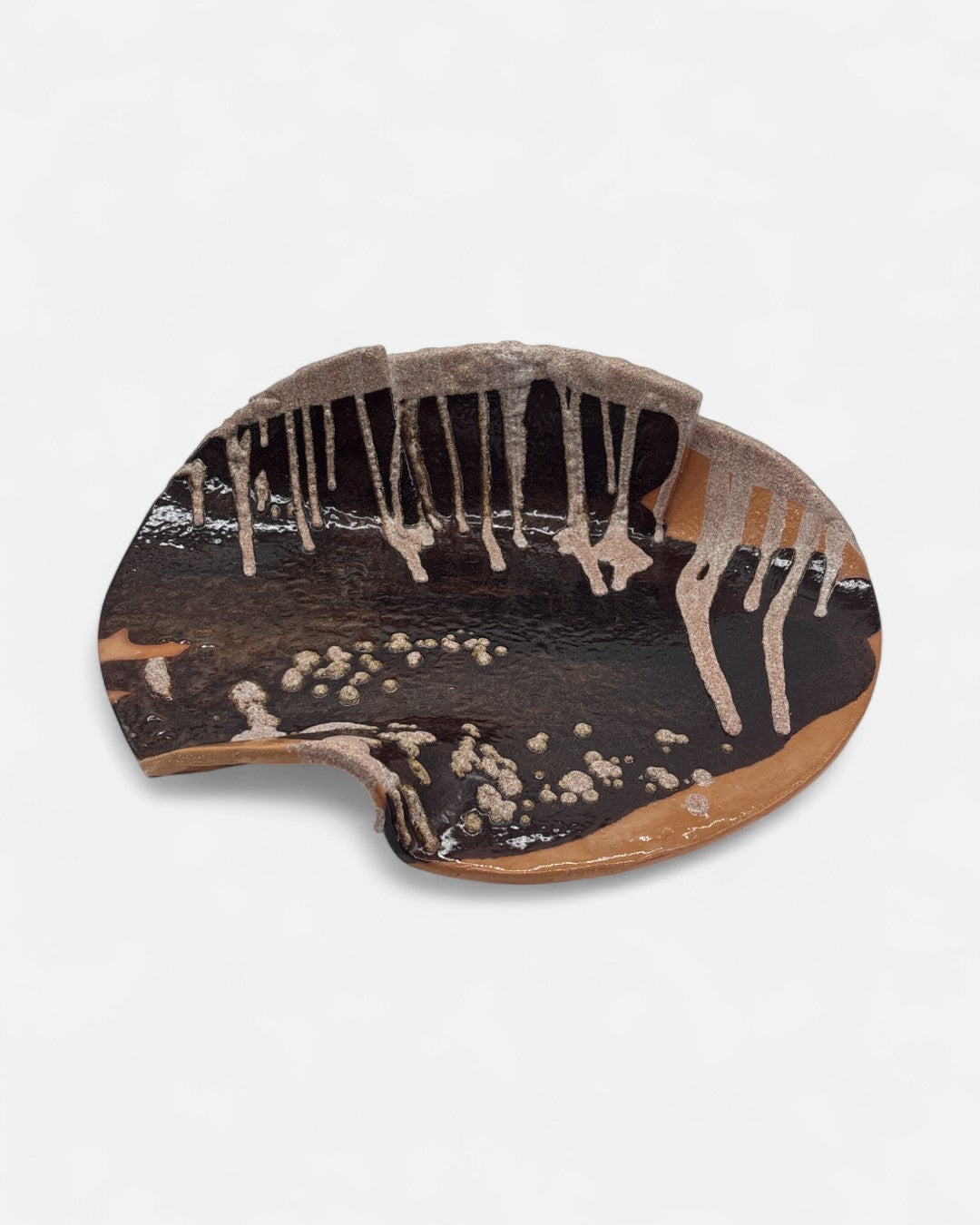 Vassoio Liquirizia Decorato a Mano in Ceramica - A11