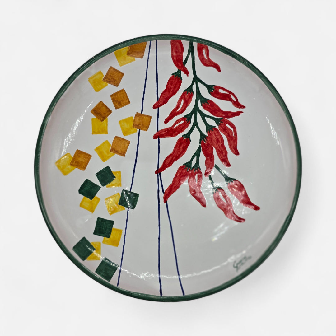 Piatto in Ceramica Artigianale "Peperoncino" - A89