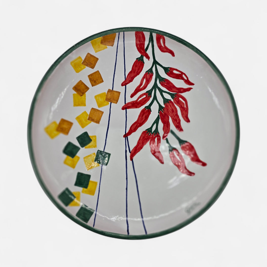 Piatto in Ceramica Artigianale "Peperoncino" - A89