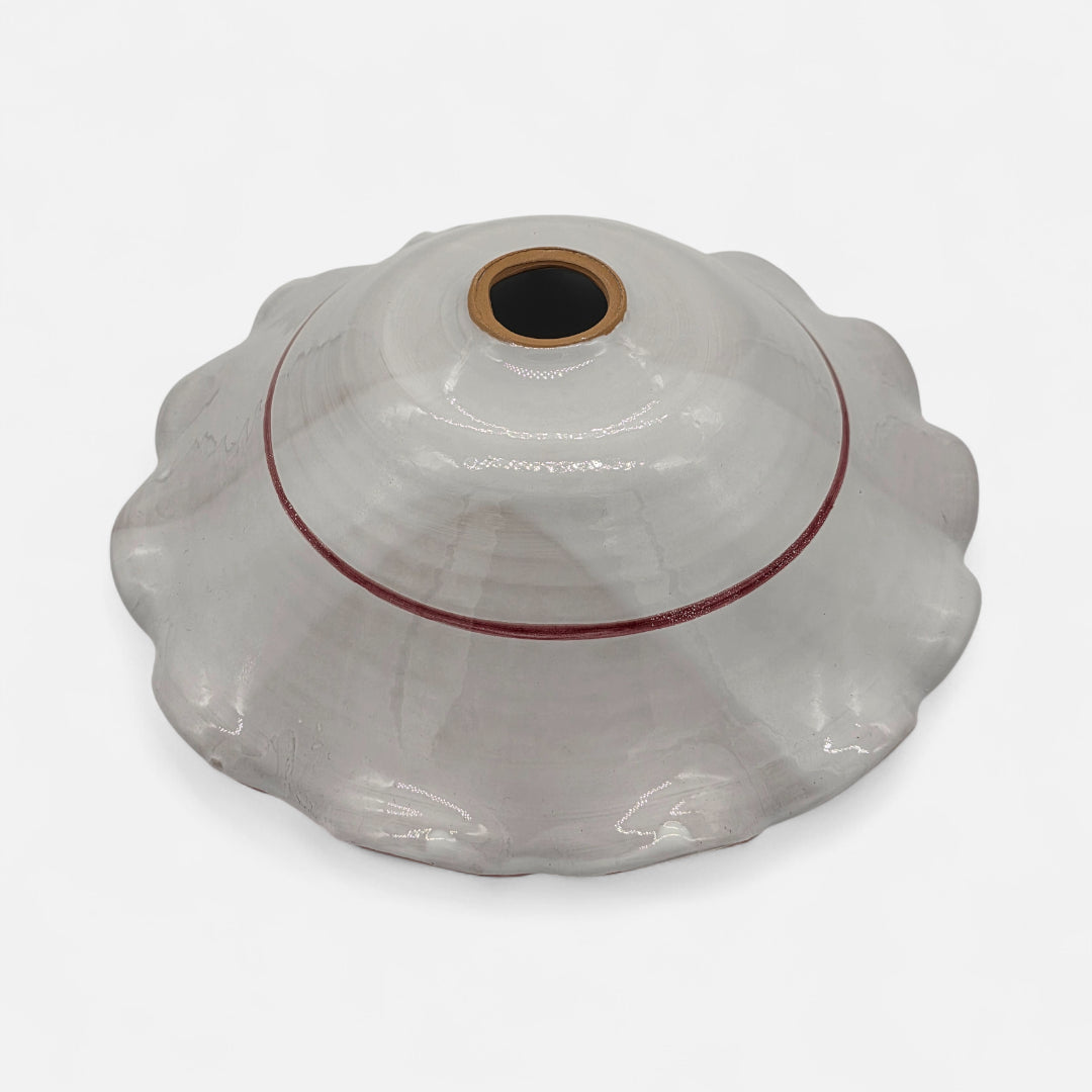 Lampadario in Ceramica Artigianale con Fiori Decorato a Mano - A92