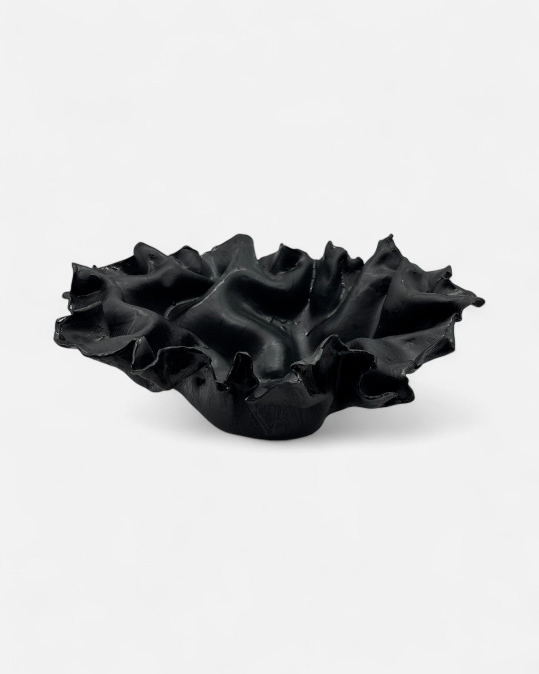 Centrotavola in Ceramica Smaltato Nero Opaco - A37