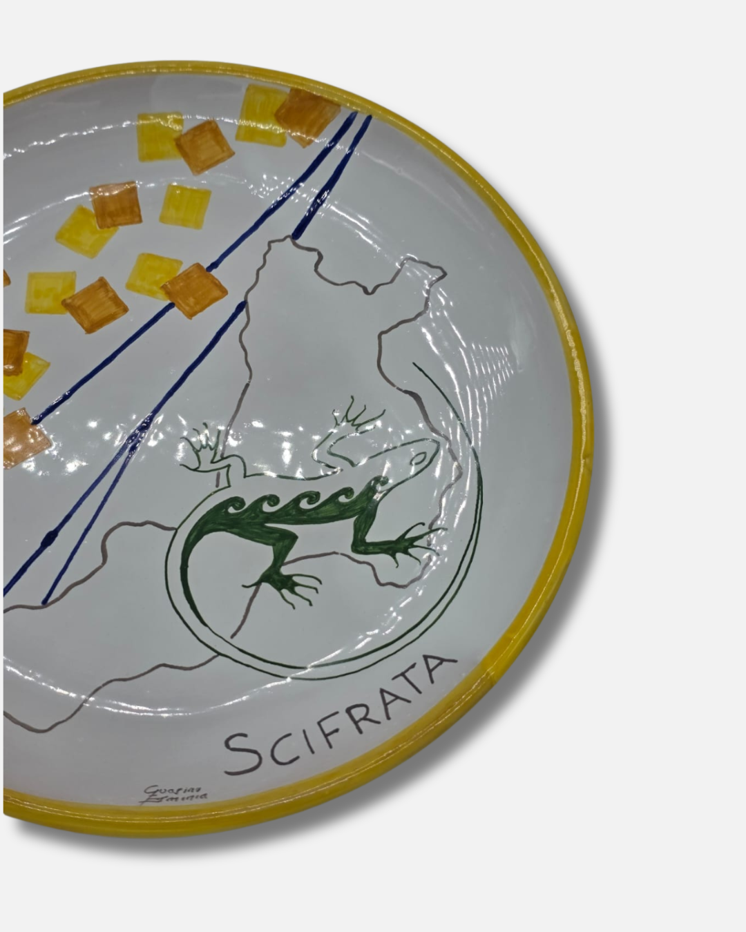 Piatto da Muro in Ceramica Identitaria “Scifrata” A81