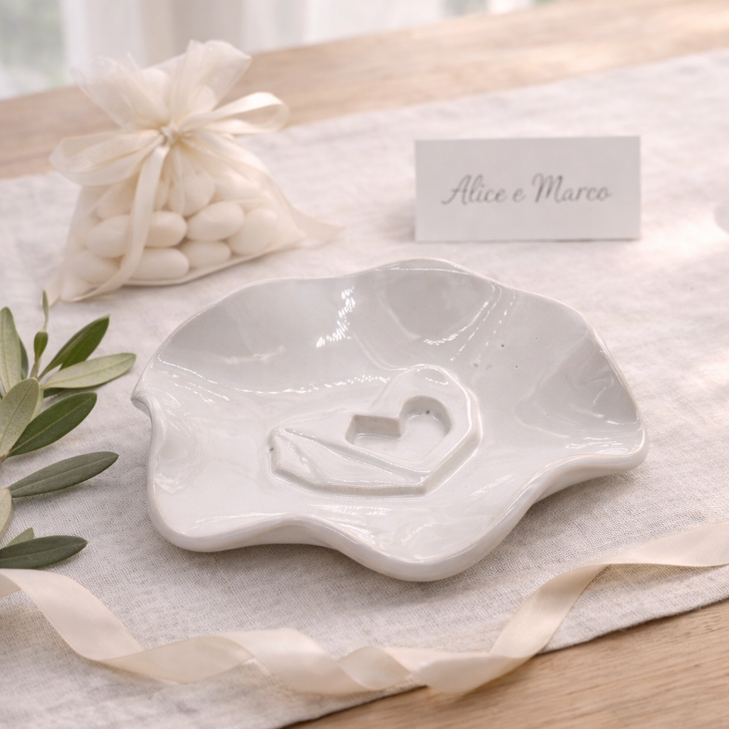 Svuotatasche in Ceramica con Cuore – A127