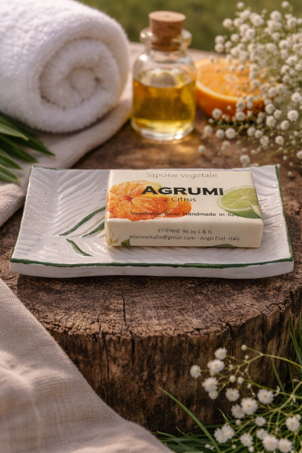 Bomboniera Matrimonio Portasapone in Ceramica A99