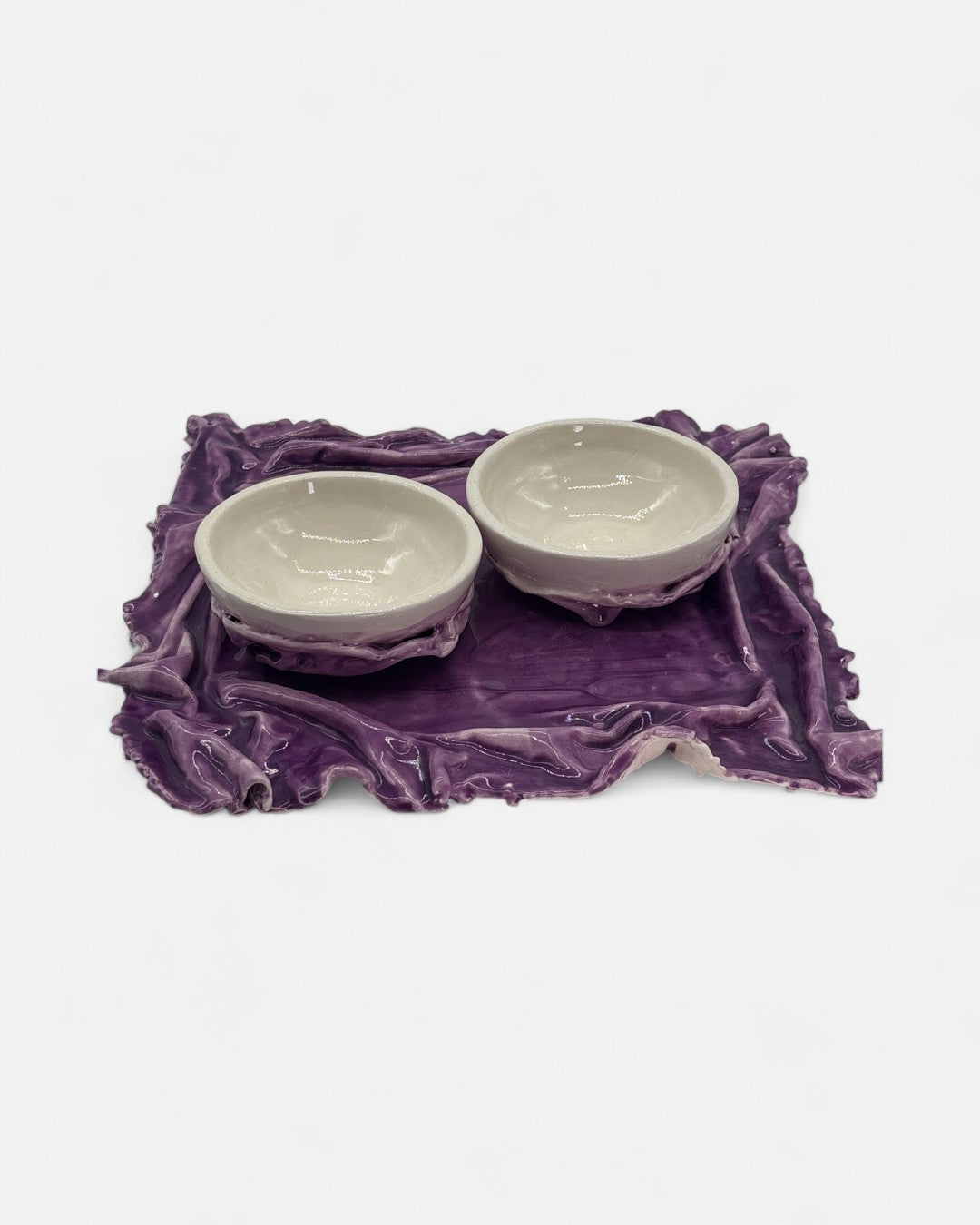 Lilac Ceramic Dessert Set - A01