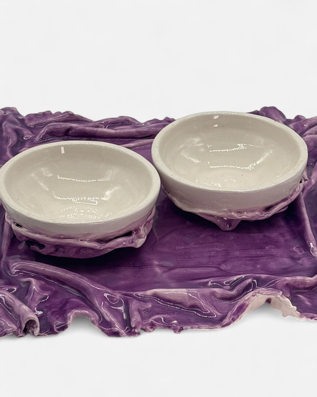 Lilac Ceramic Dessert Set - A01