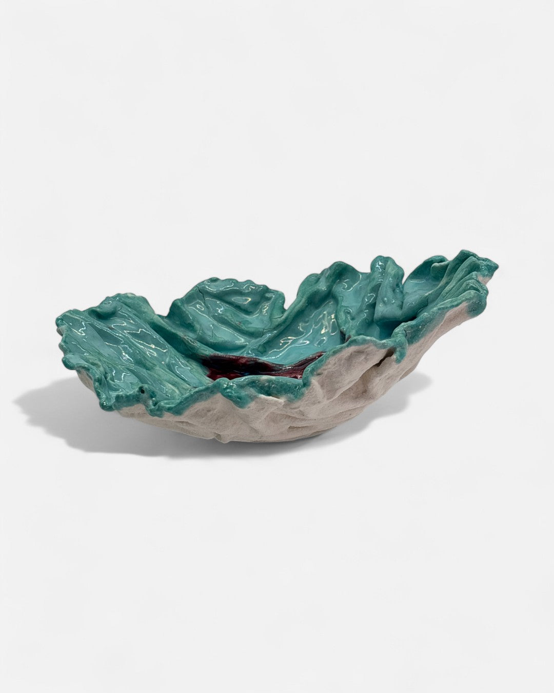 Fruttiera Acqua Marina / Mora in Ceramica - A10