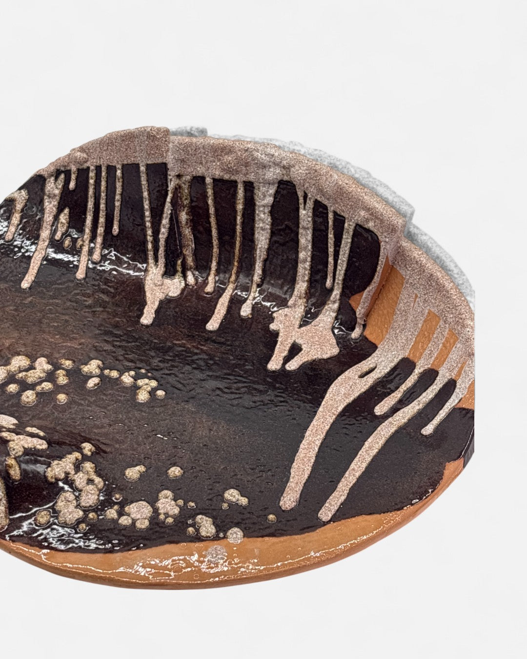 Vassoio Liquirizia Decorato a Mano in Ceramica - A11