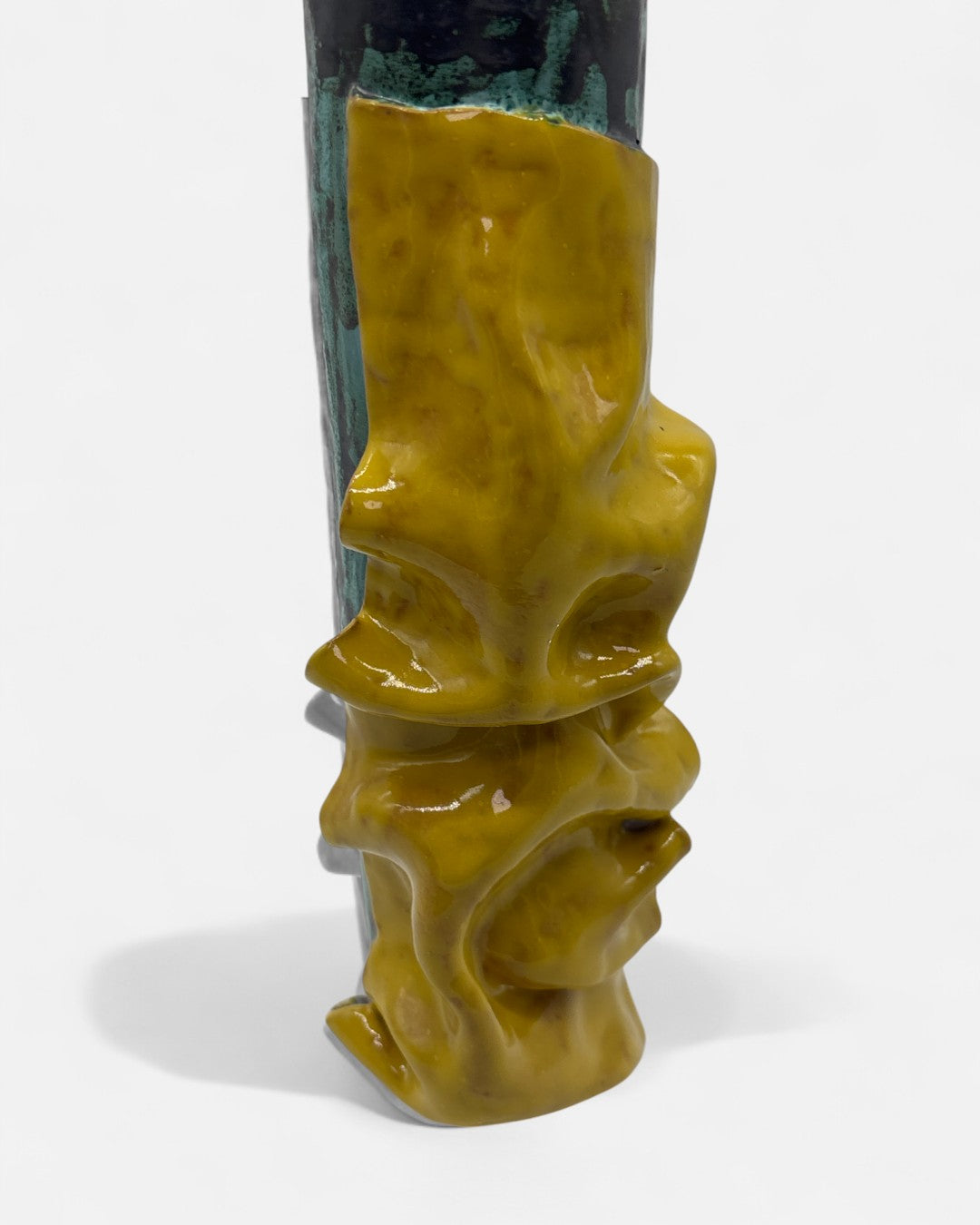 Vaso da Fiori Tubolare Ramina / Giallo - A32