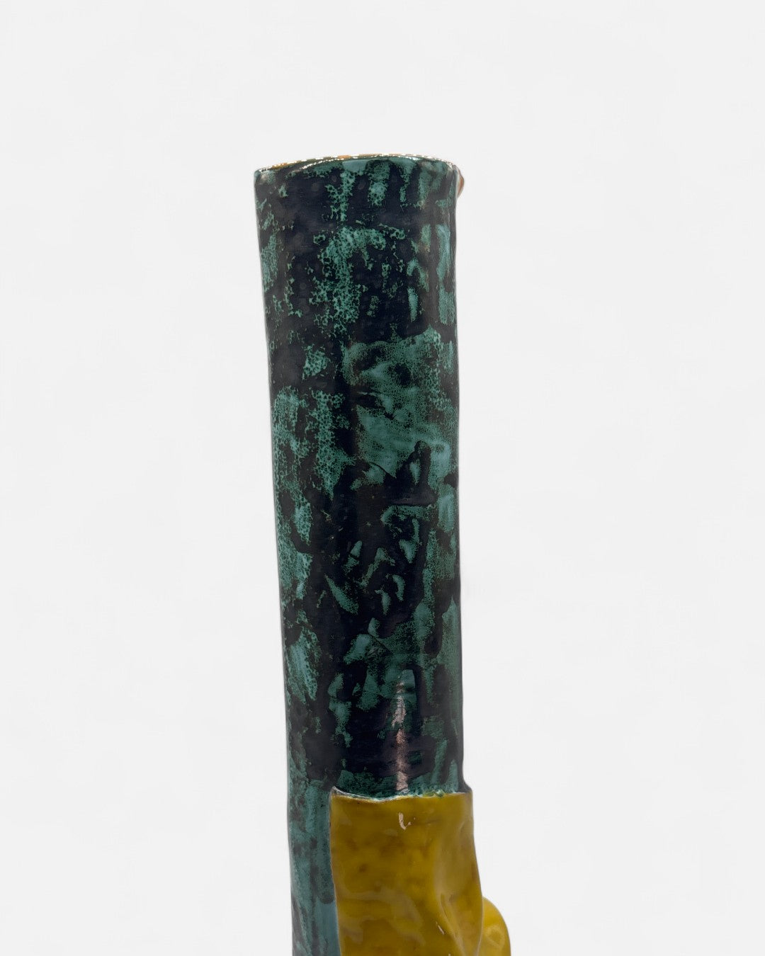 Vaso da Fiori Tubolare Ramina / Giallo - A32