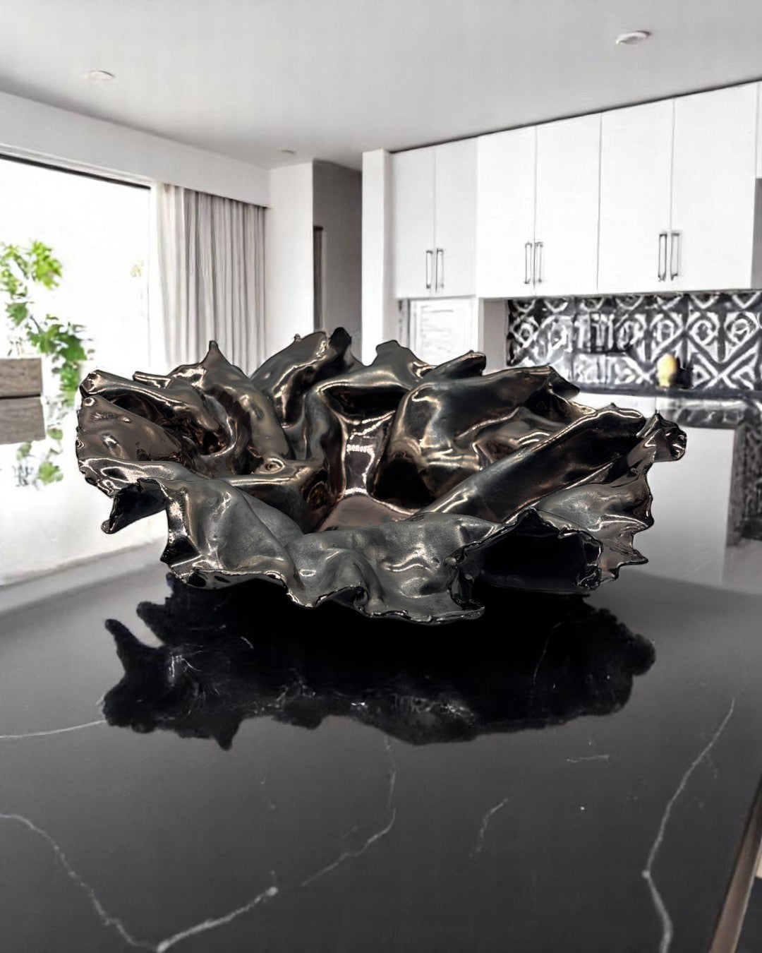 Centrotavola in Ceramica Smalto Metallico - A38