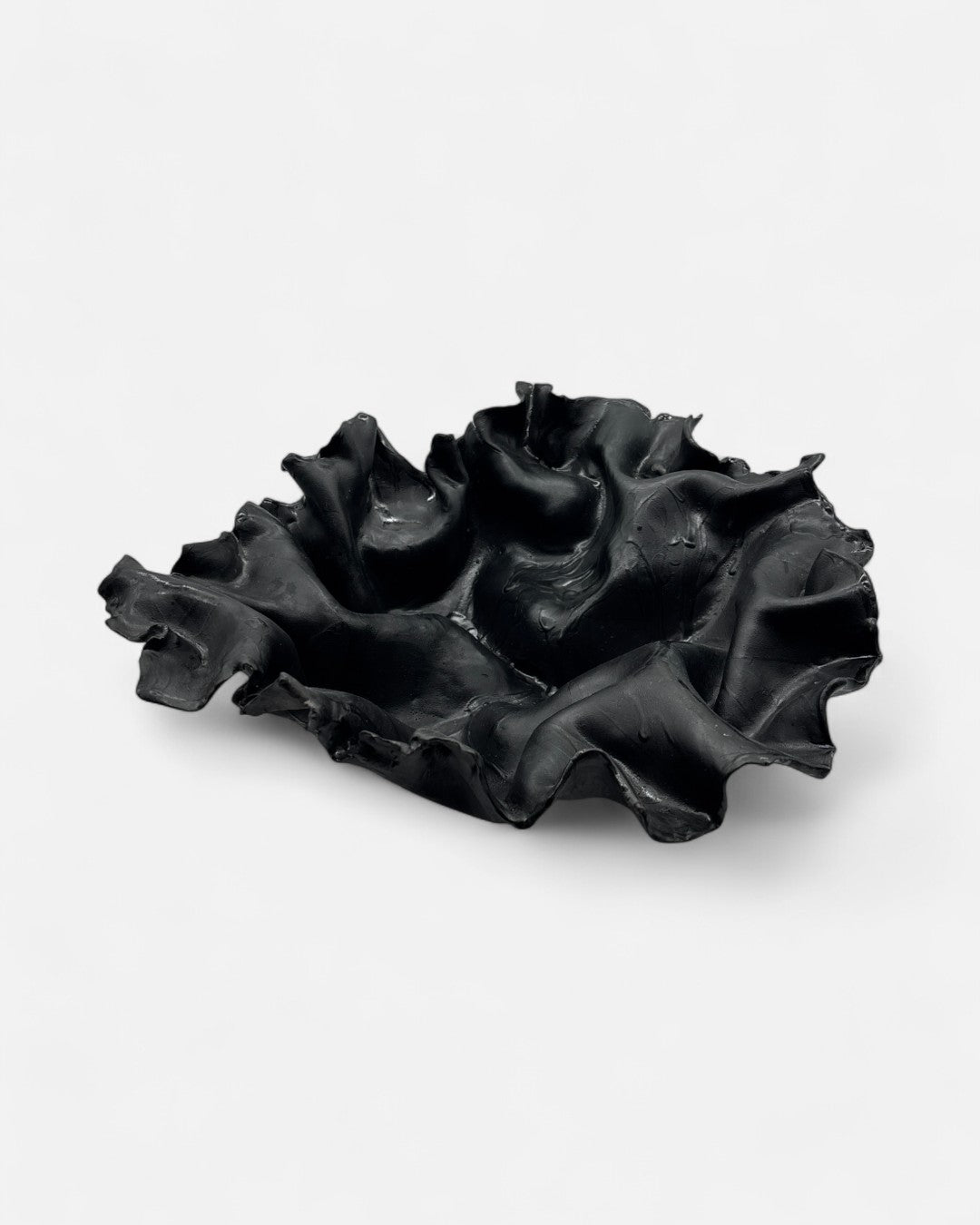 Centrotavola in Ceramica Smaltato Nero Opaco - A37