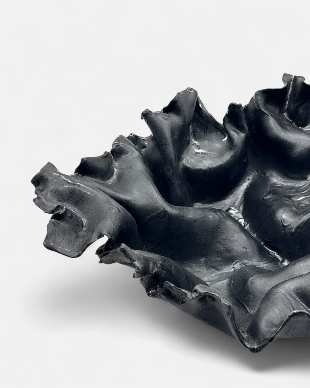 Centrotavola in Ceramica Smaltato Nero Opaco - A37