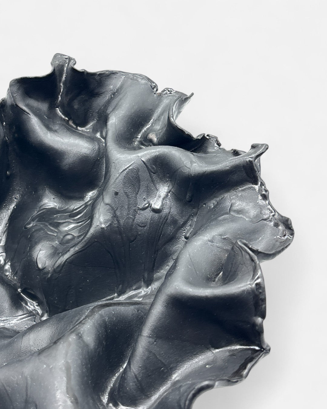 Centrotavola in Ceramica Smaltato Nero Opaco - A37