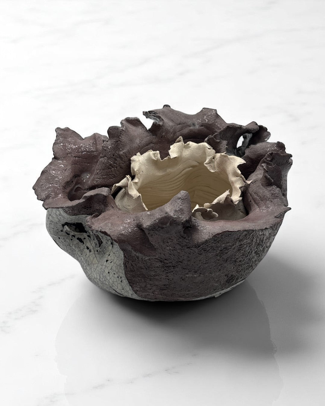 Doppio Vaso in Ceramica Bianca e Nera - A39