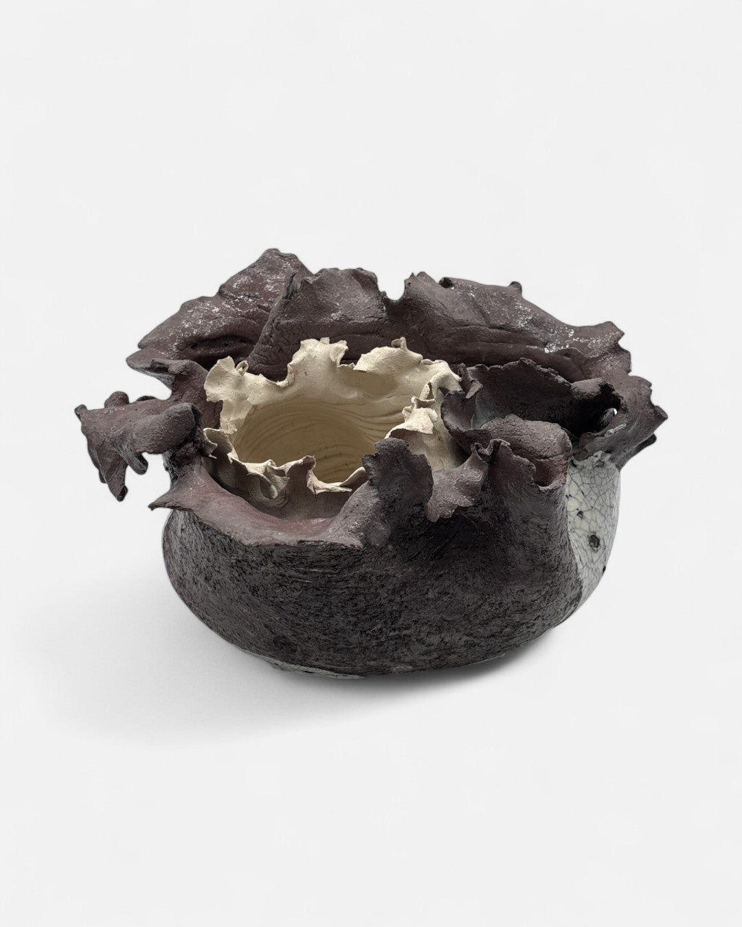 Doppio Vaso in Ceramica Bianca e Nera - A39