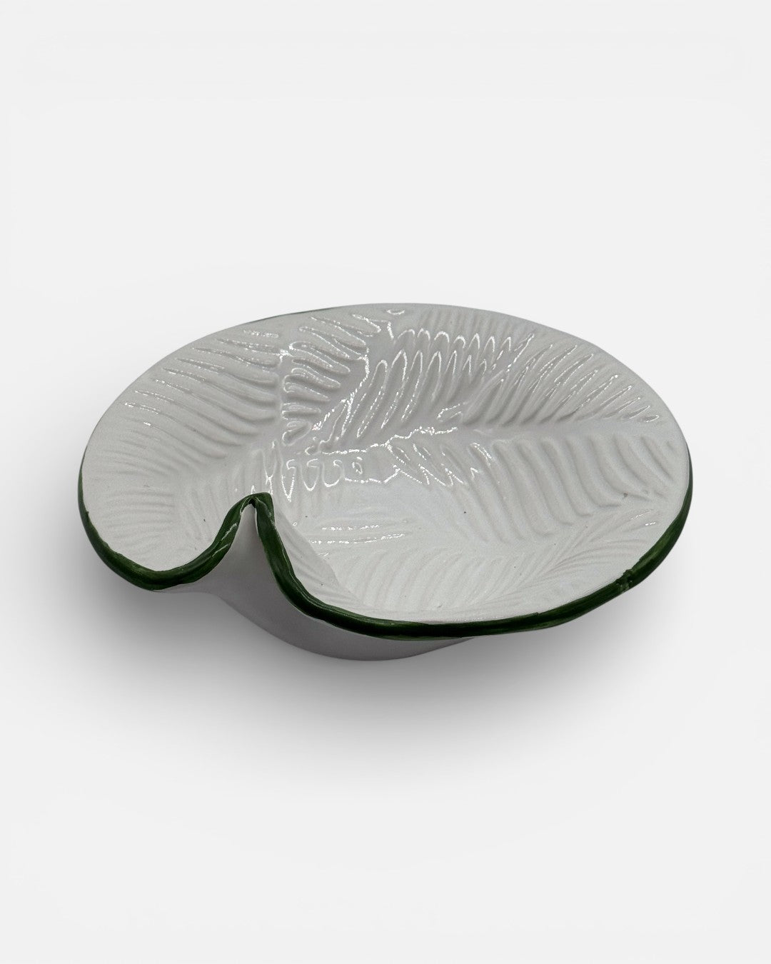 Bomboniera Svuotatasche Ceramica Artigianale Bianco A95