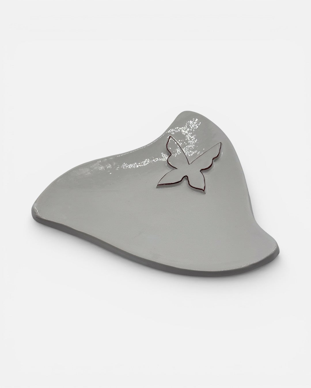 Bomboniera Matrimonio Svuotatasche in Ceramica con Farfalla a Rilievo A102