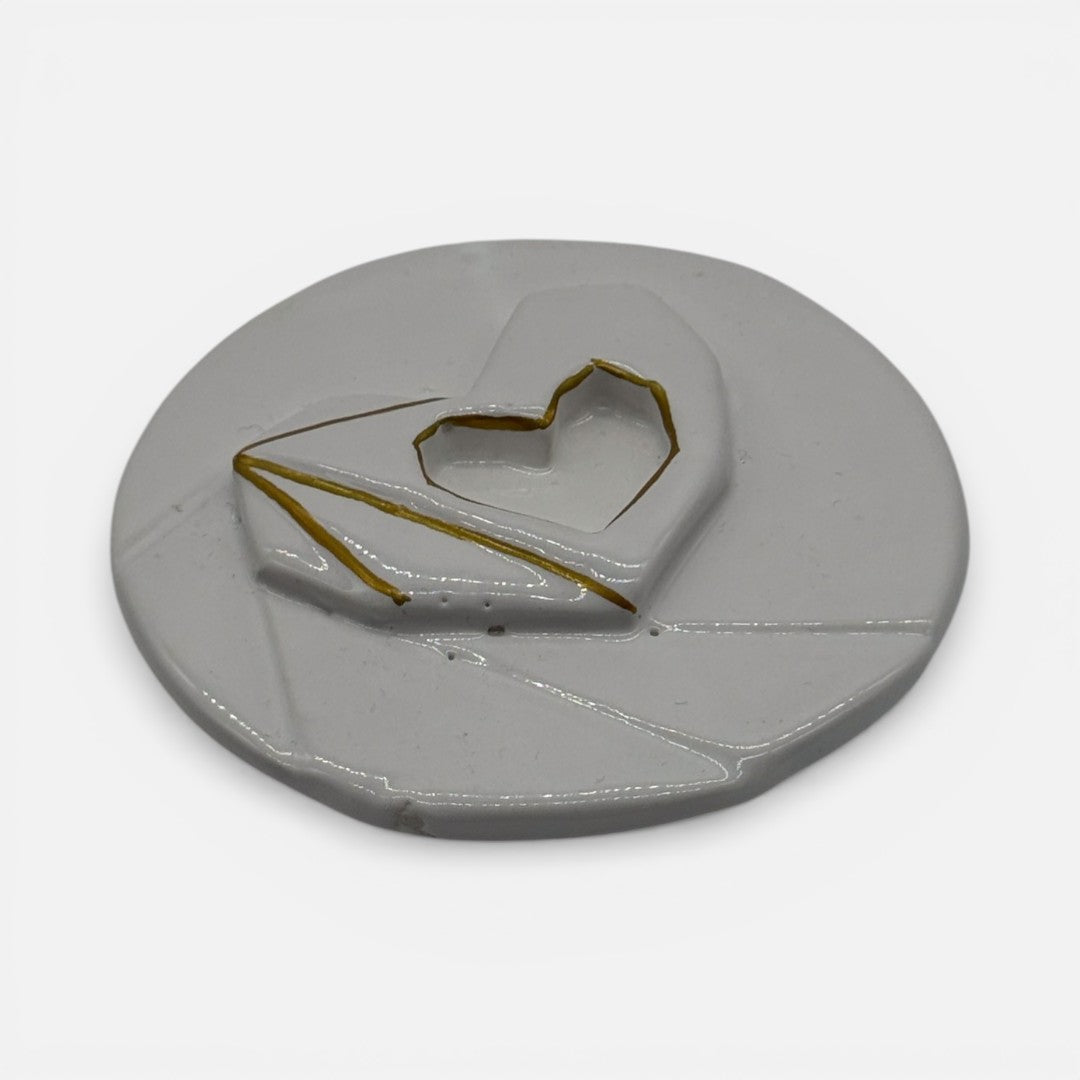 Poggiaposate in Ceramica con Cuore – A129