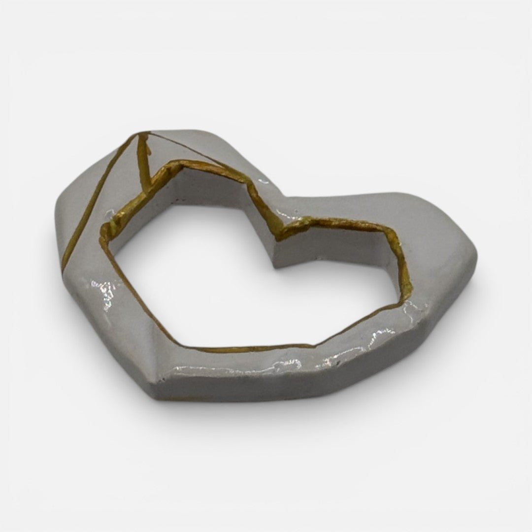 Fermatovagliolo in Ceramica con Cuore Set da 6 pezzI - A130