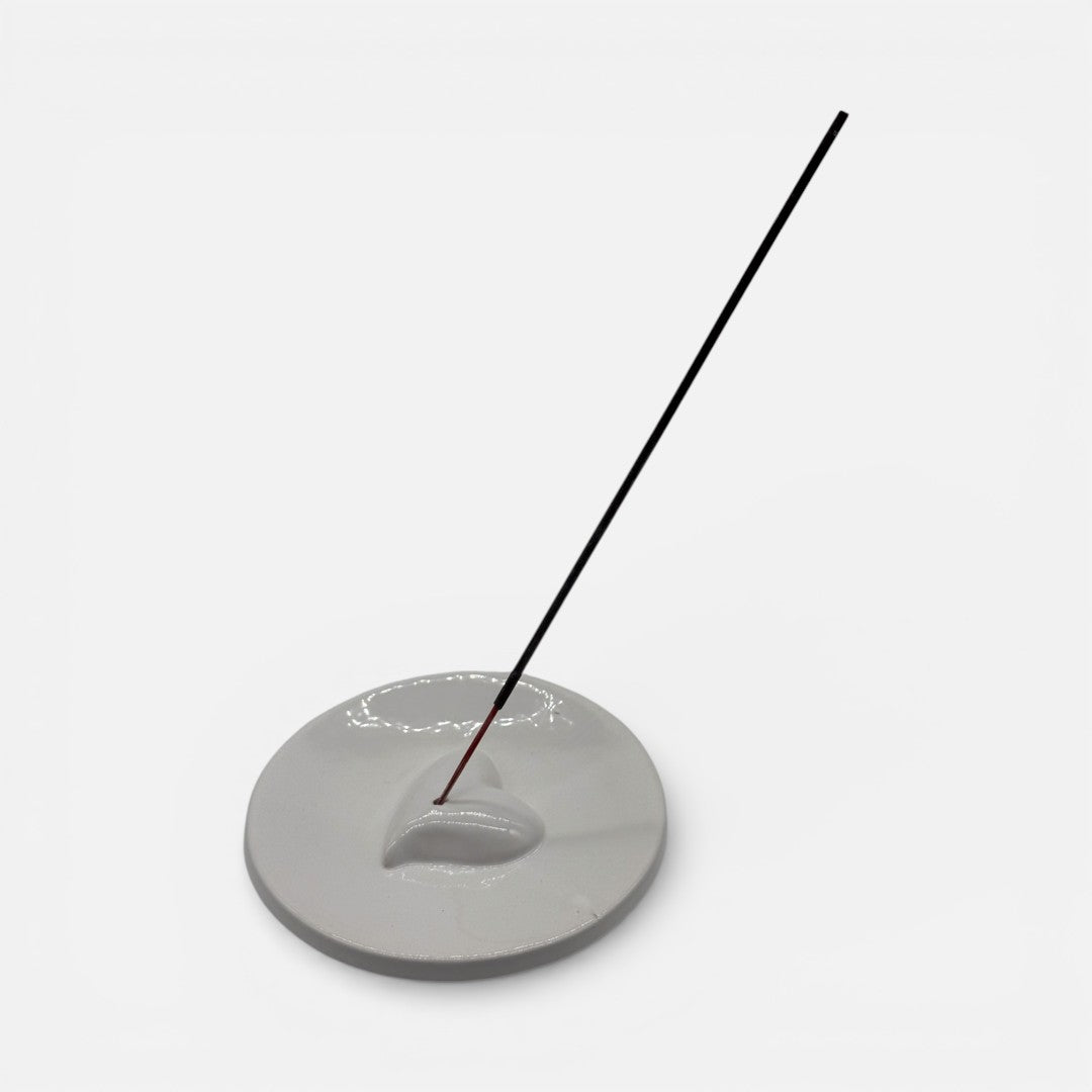 Brucia Incensi in Ceramica con Cuore – A141