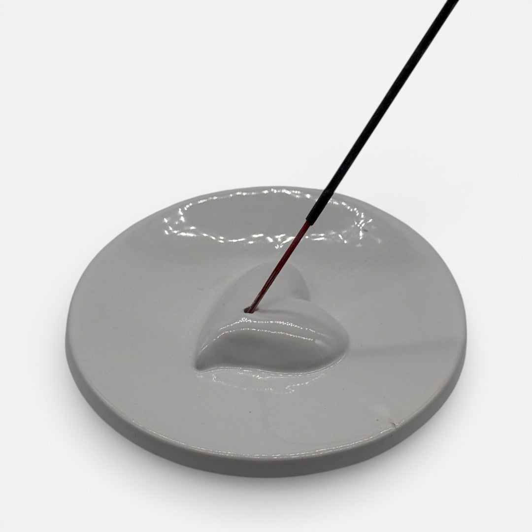 Brucia Incensi in Ceramica con Cuore – A141