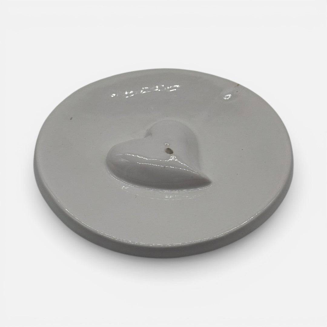 Brucia Incensi in Ceramica con Cuore – A141