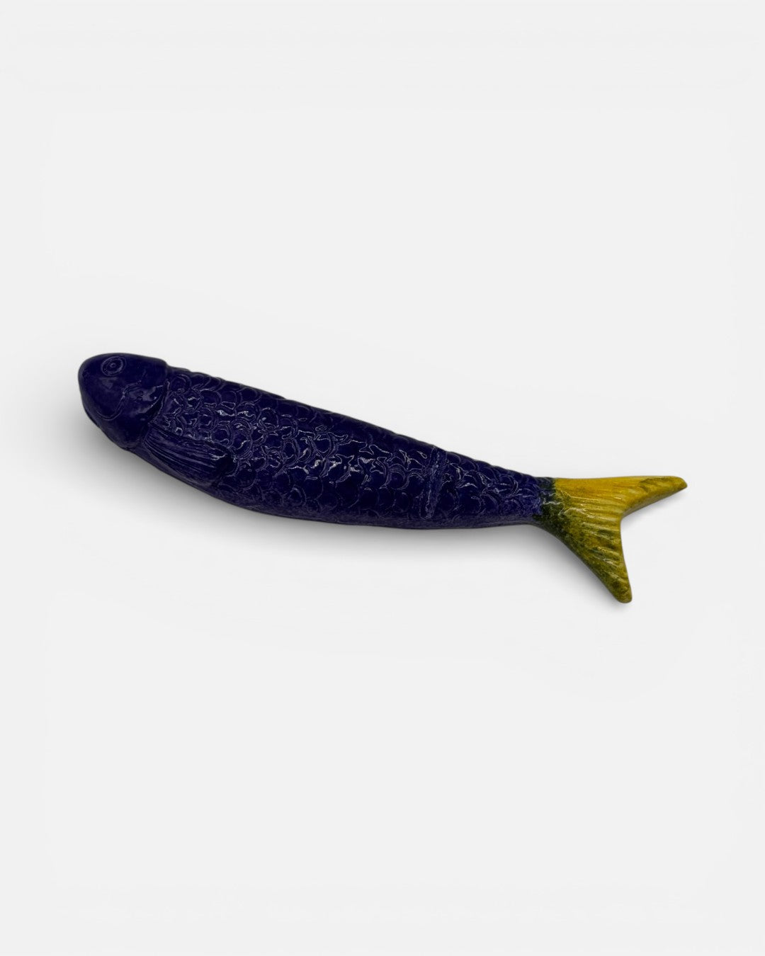 Poggiaposate a Forma di Pesce Bianco in Ceramica – Set da 6 pezzi A117