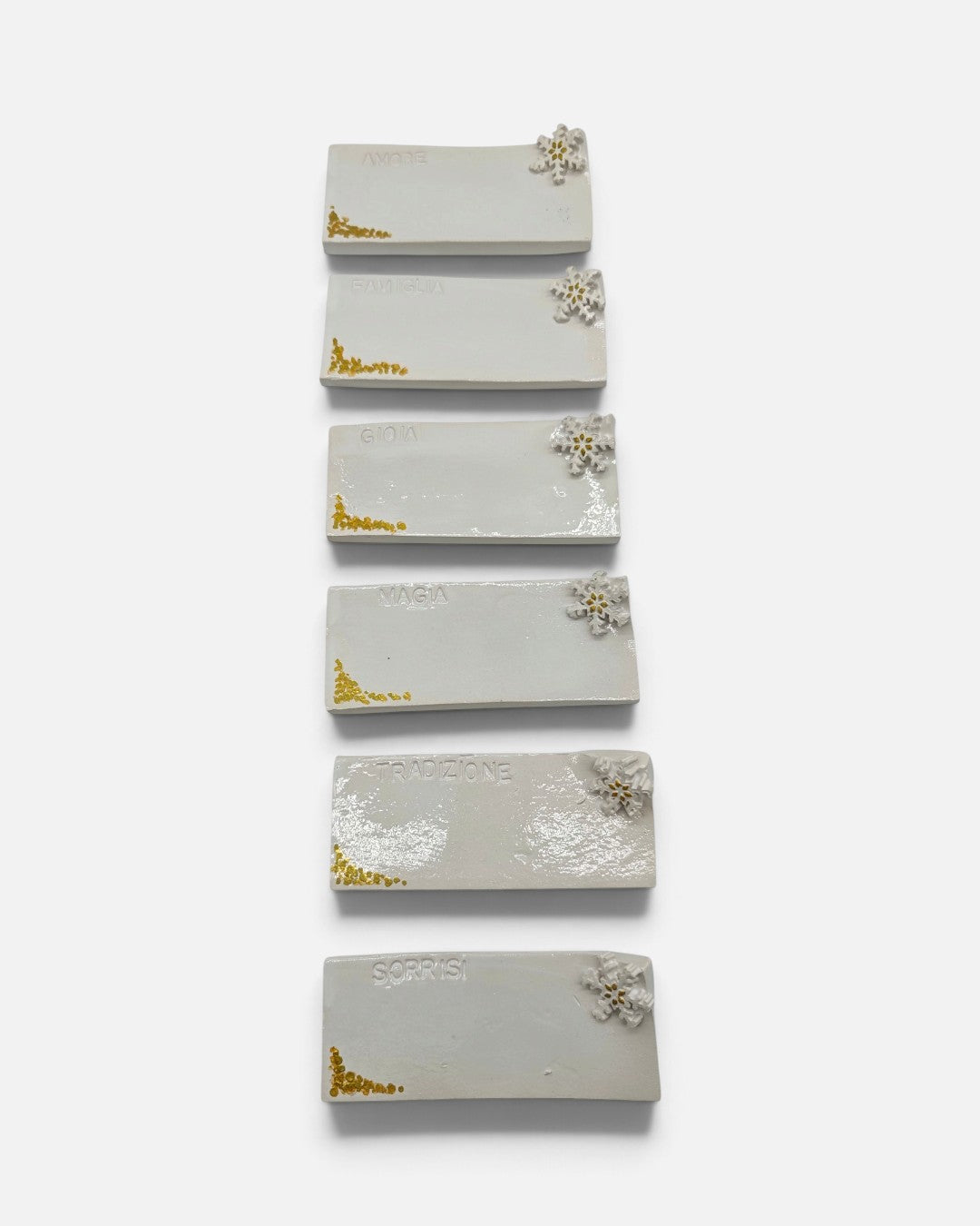 Poggiaposate con Dettagli Oro – Set 6 Pezzi