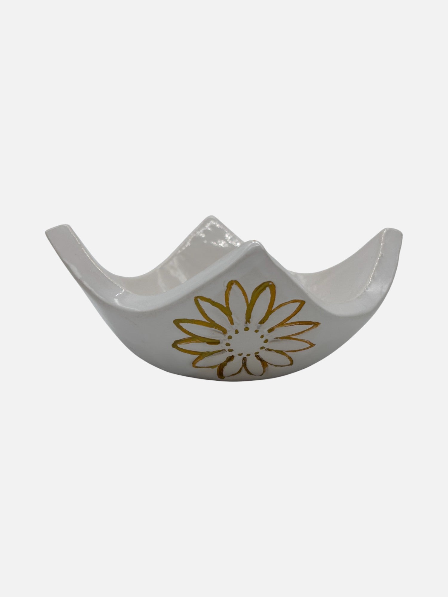 Svuota Tasche Fiore in Ceramica Decorata a Mano – Motivo Floreale - A53