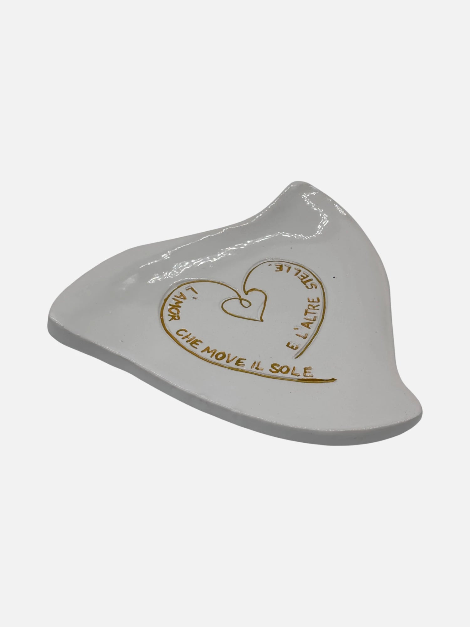 Svuota Tasche Cuore in Ceramica Dante Alighieri - A55