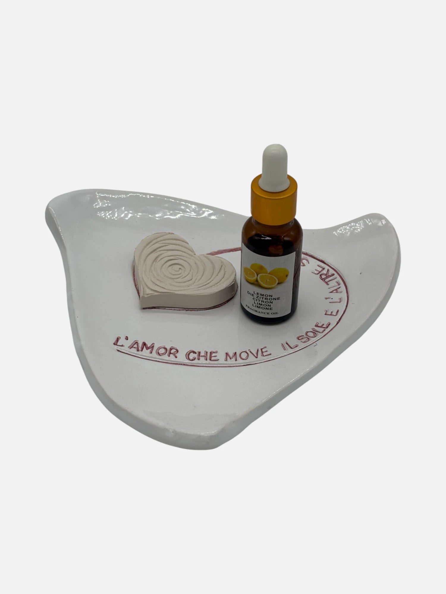 Svuota Tasche Cuore in Ceramica Dante Alighieri - A55