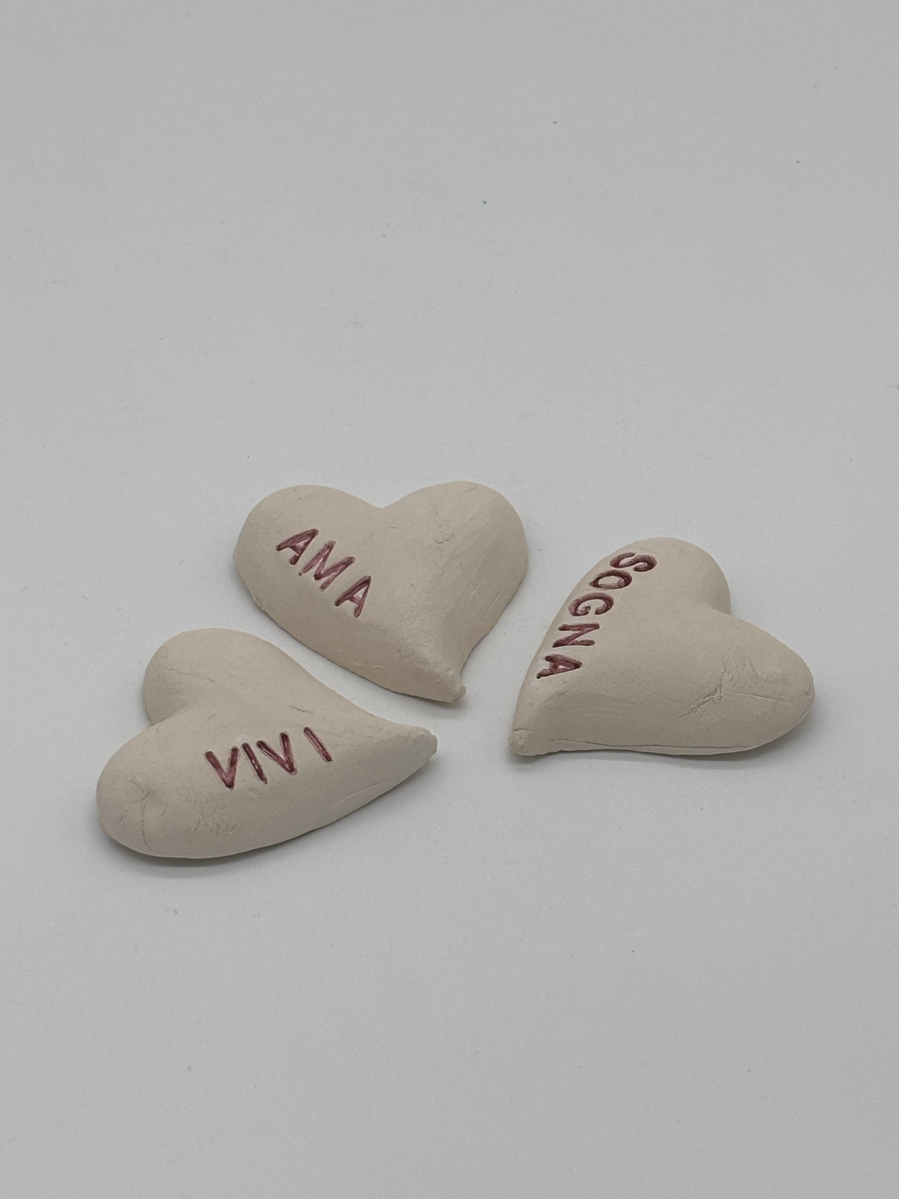 Cuori in Ceramica per Diffusori Fatto a Mano in Italia A66/68