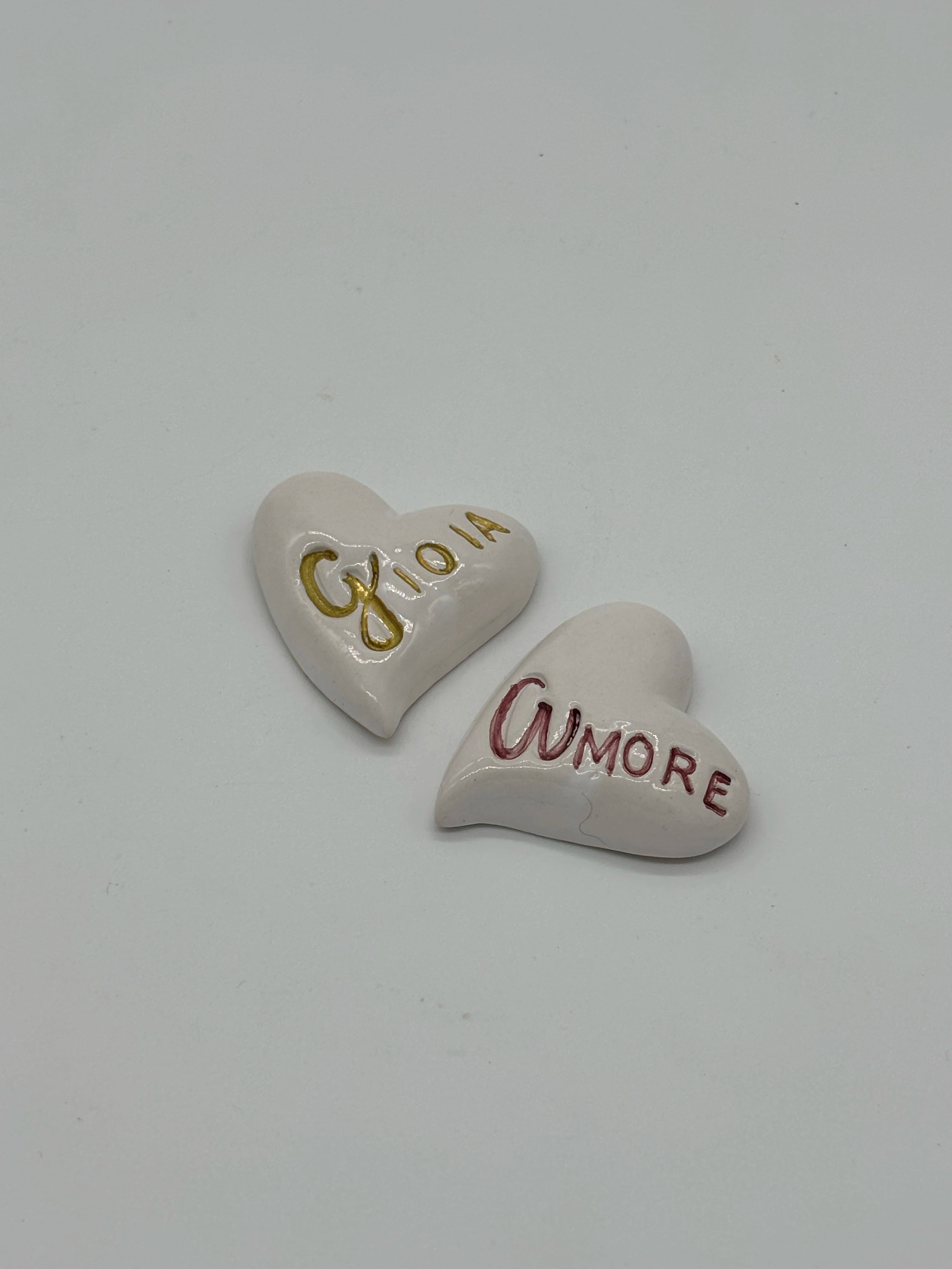 Segnaposto Cuore in Ceramica Fatta a Mano - A69