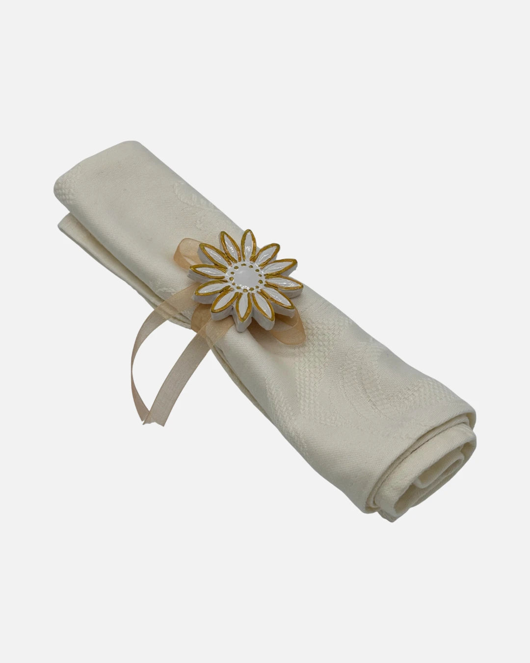 Segnaposto Fiore in Ceramica Fatta a Mano - A72