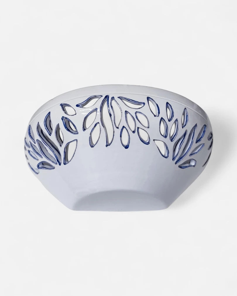 Lampadario da Muro Applique da Interno Bianco/Blu - A42